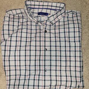 Mens XXL Short Sleeve Button Shirt Brand Simply Styled Gently Pre-Owned